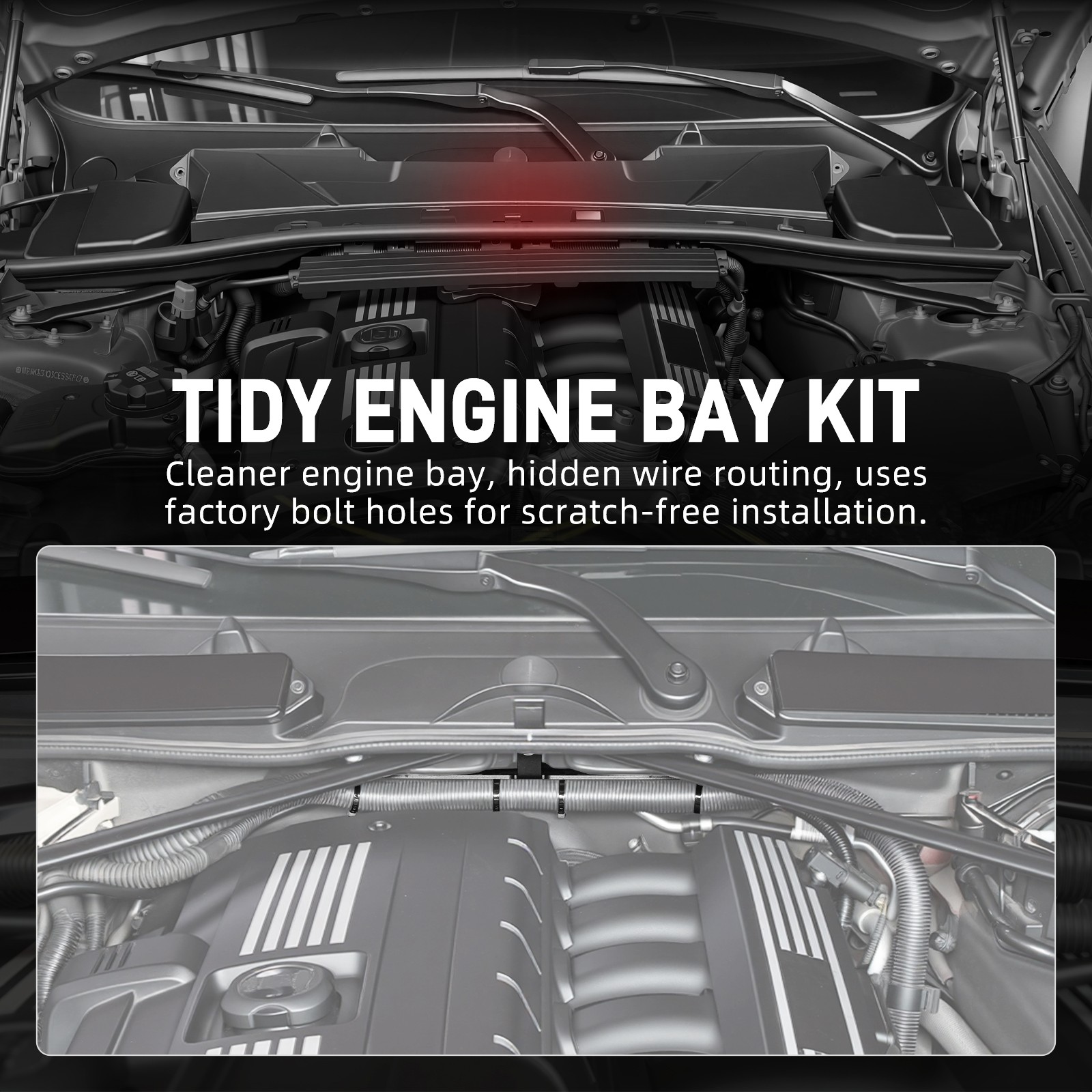 Cowl Harness Mount Bracket Update For BMW E90/E91/E92/E93 325i 328i 335i M3