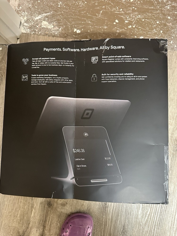 Complete Square POS system perfect for retail environment.