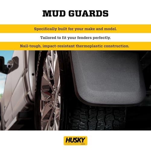 Mud Guards | Rear Mud Guards - Black | Custom Rear Mud Guards Silverado/Sierra