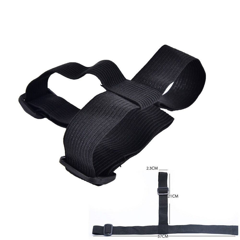 Black Elastic Headband Adjustable Headlight Strap for 18mm-30mm Torch Headlight