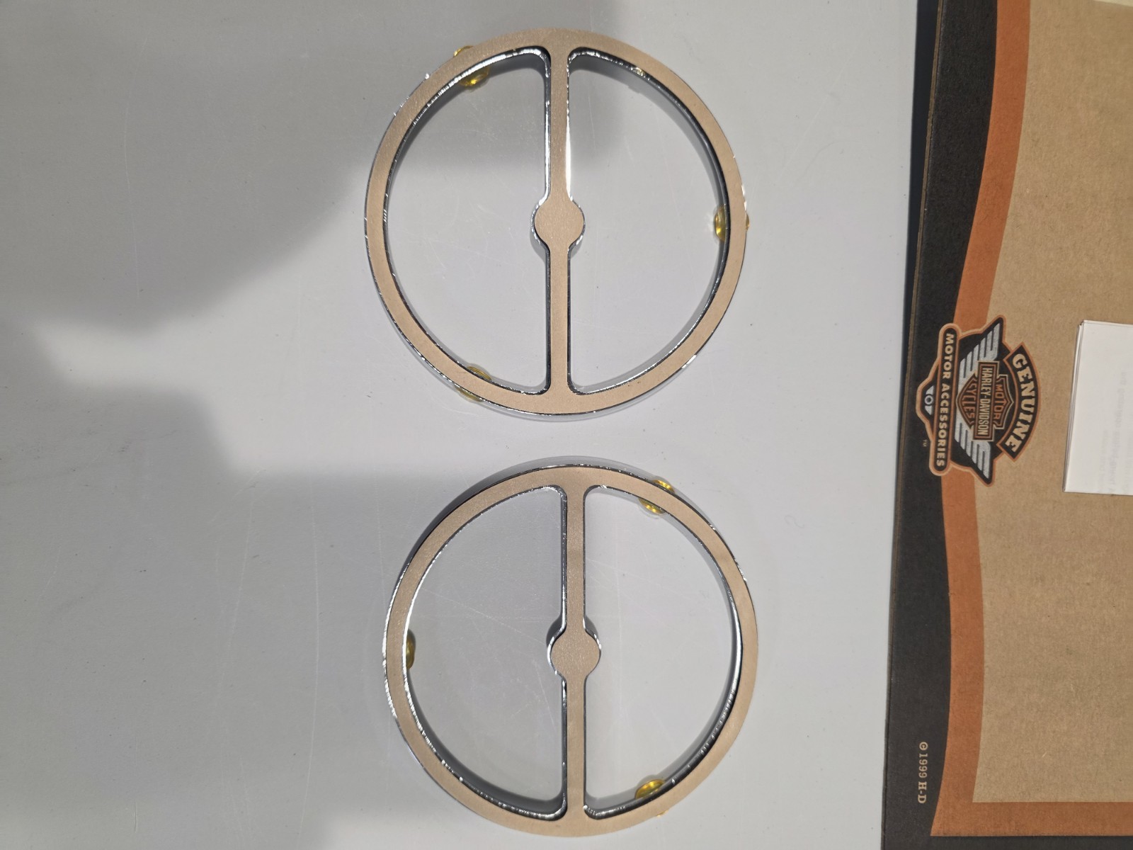 Harley-Davidson® Chrome Front Speaker Trim Kit 74604-99