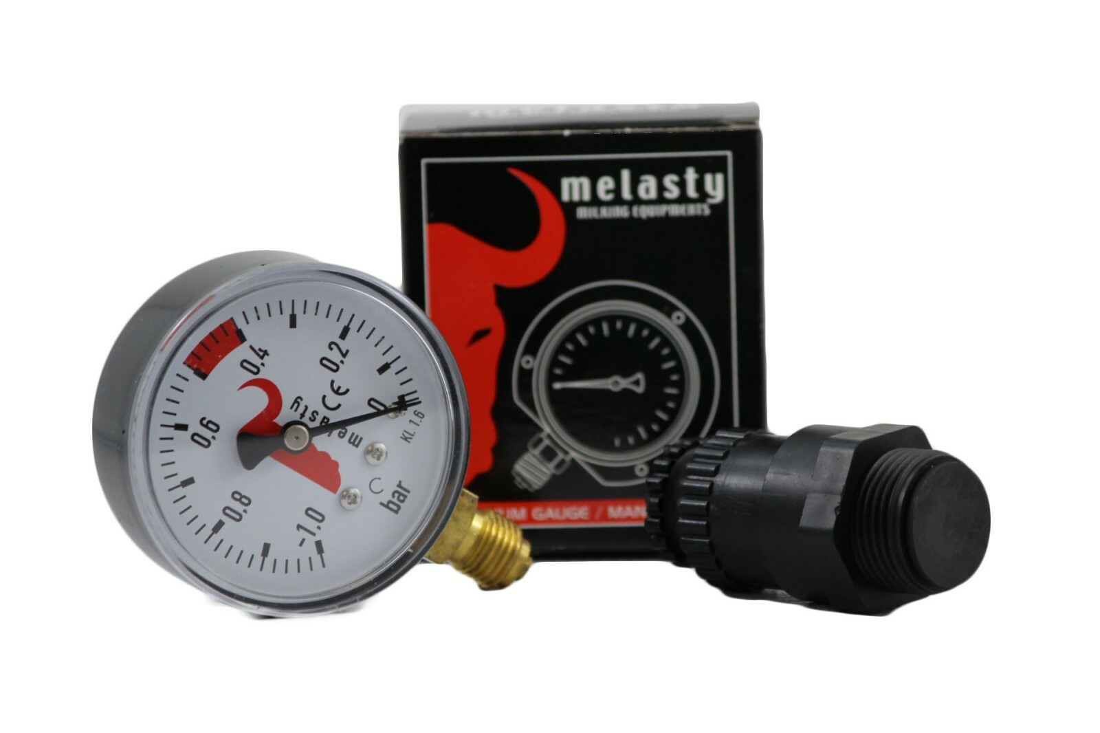 Melasty, Vacuumeter/Gauge for milking machine and Vacuum Regulator COMBO!