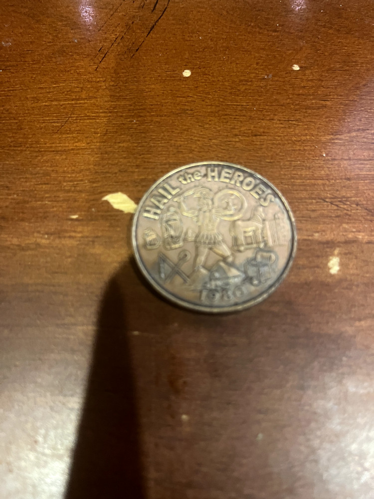 Caesar 1980 Antique Bronze Doubloon (Theme)