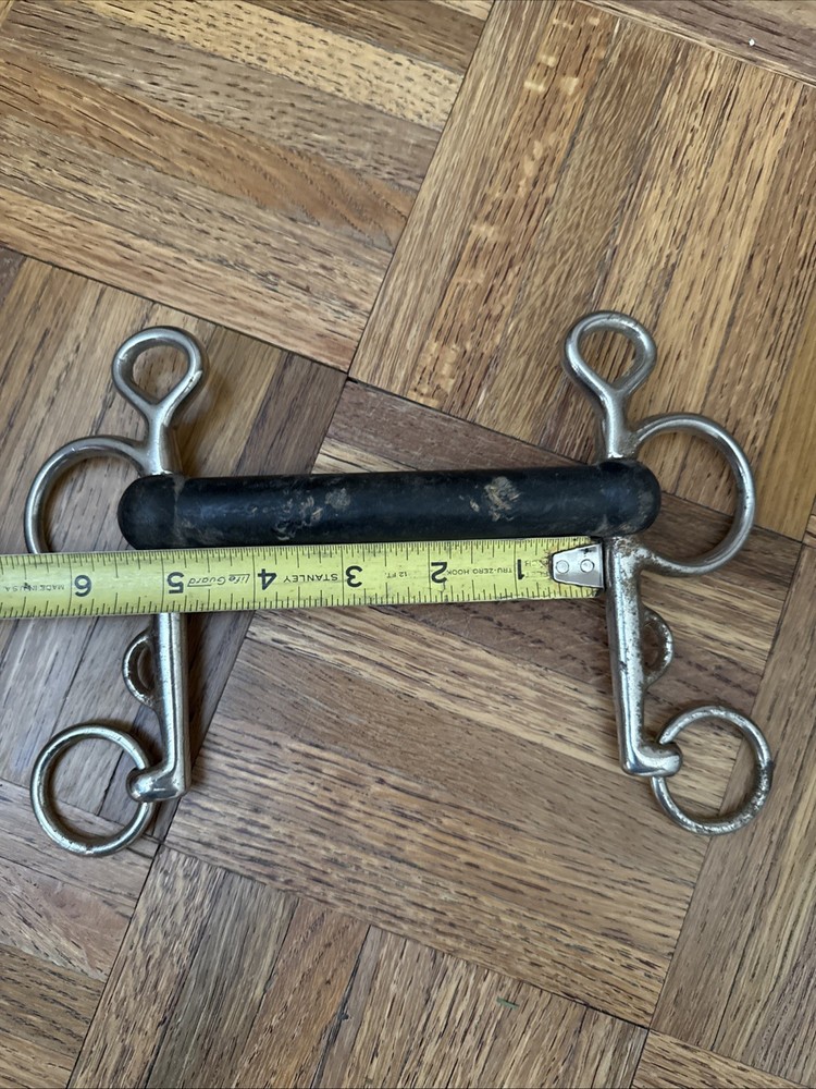 Rubber Mullen Mouth Pelham Bit