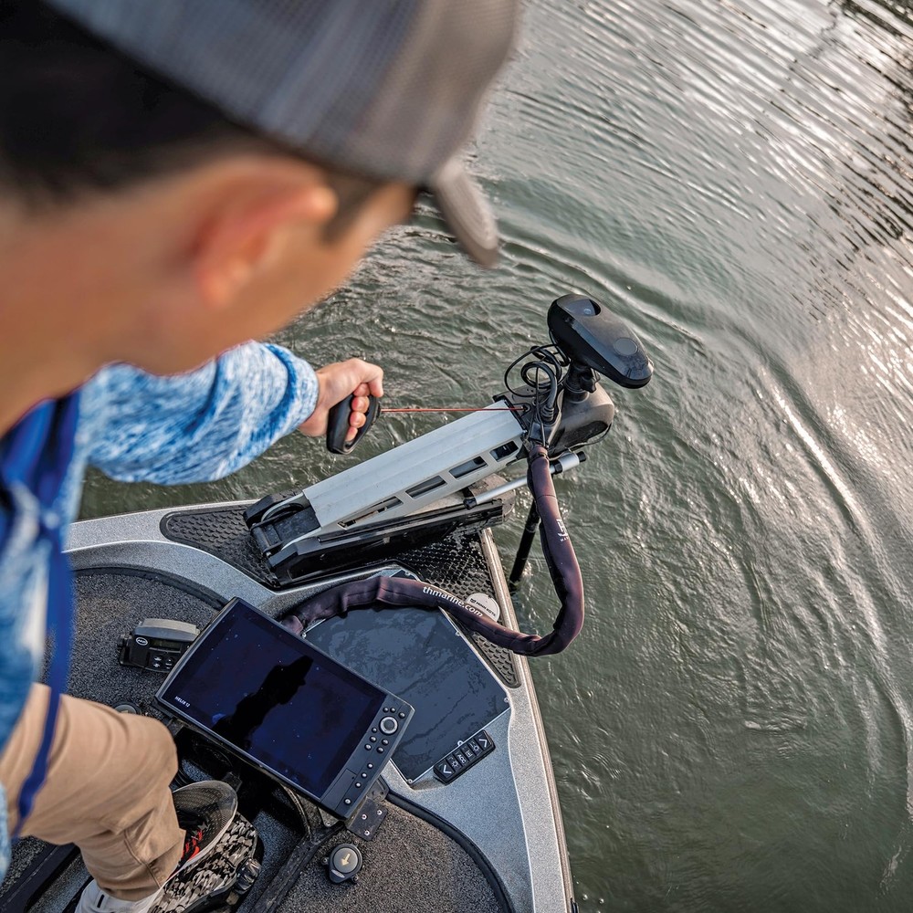 Trolling Motor Replacement Handle, Nylon Jacketed Stainless Steel Cable, Red