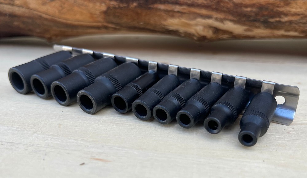 Thread Repair Tap Socket Set Holder Square Sockets 1/4 & 3/8 Dr. Offset Wrenches