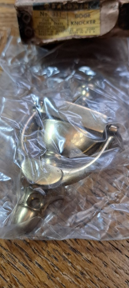 VINTAGE BALDWIN BRASS 4'' DOORKNOCKER #331