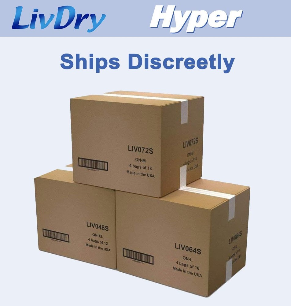 Hyper 2400 Incontinence Pads 18 Count Comfortable Leak Proof Inserts