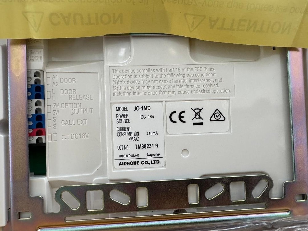 Aiphone JO-1MD JO Video Intercom Master Door Station