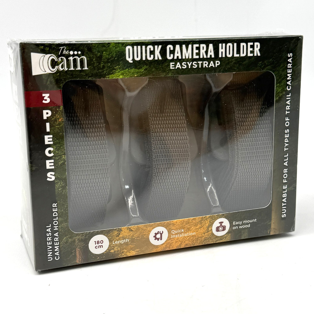 Universal Quick Camera Holder Easystrap 3 Pack Game Trail Camera Straps and Clip