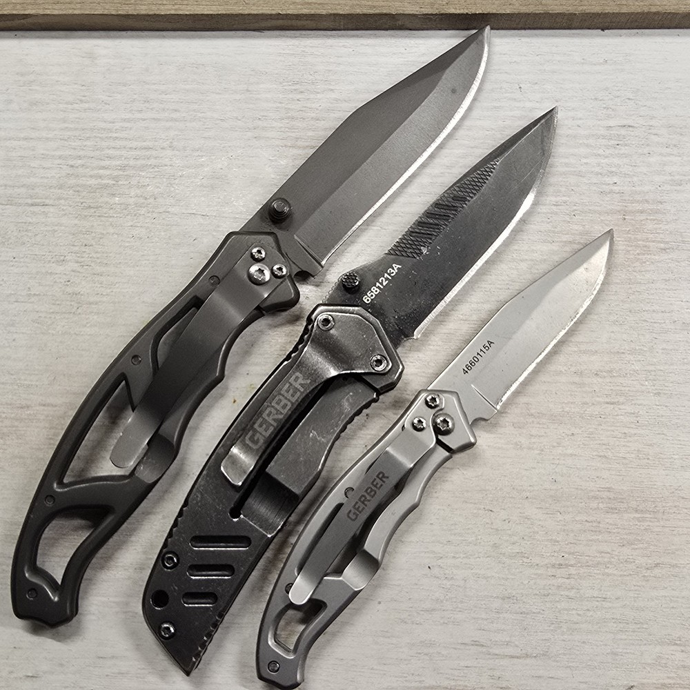 GERBER PARAFRAME POCKET KNIFE FRAMELOCK & MINI PARAFRAME & MINI SWAGGER