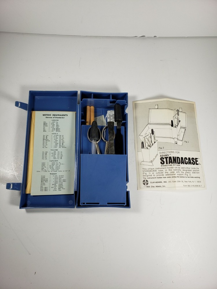 Vintage Clay Adams Dissection Kit Case