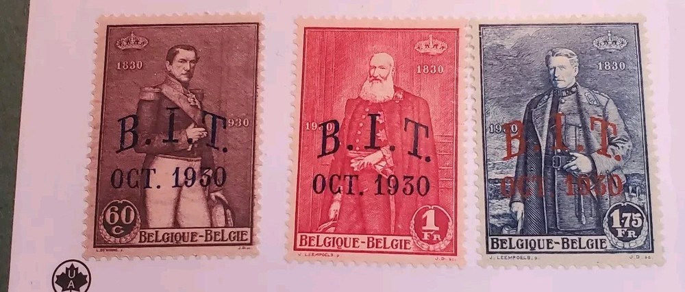 Belgium - Sc# 222 - 224 MH