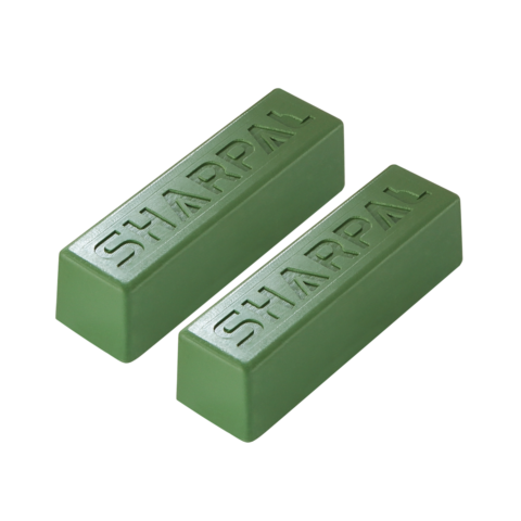 SHARPAL Green Rouge Jewelers Polishing Compound Metal Luster Leather Strop Kit