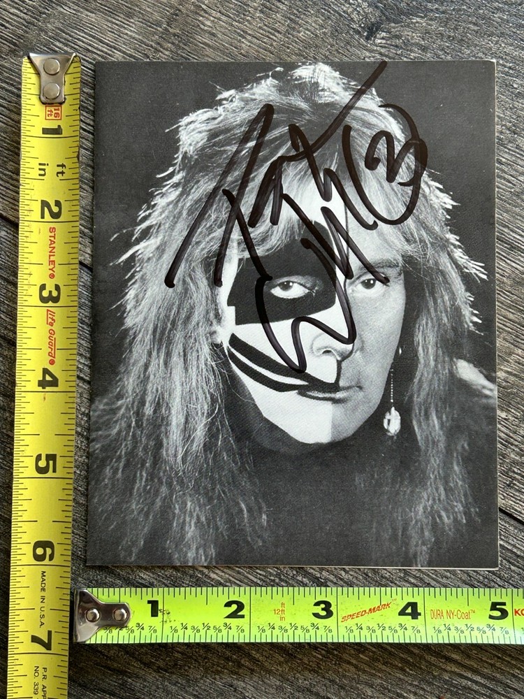KISS PETER CRISS Signed Autograph Promo Order Form for Criss CD Vintage Kiss
