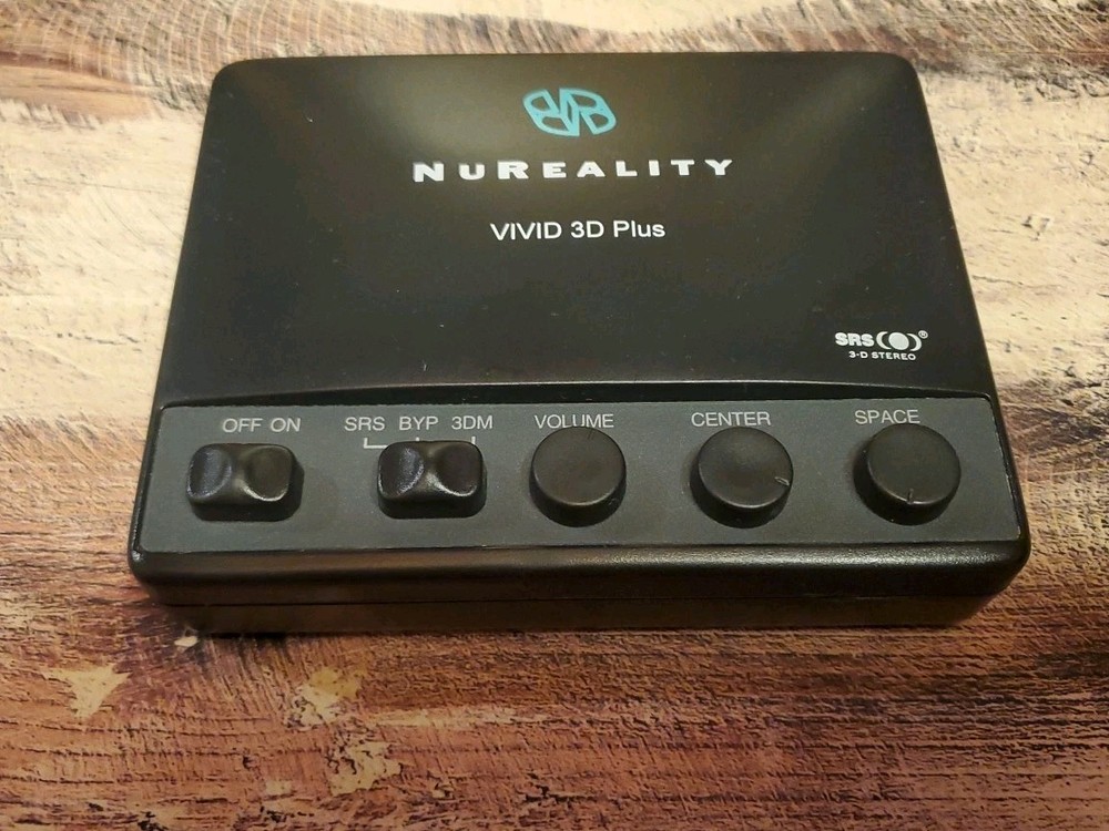 Vivid3d Plus NuReality 3D Sound Includes Power & Connecting Cables