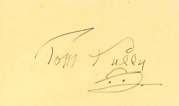 Tom Tully- Signed Card