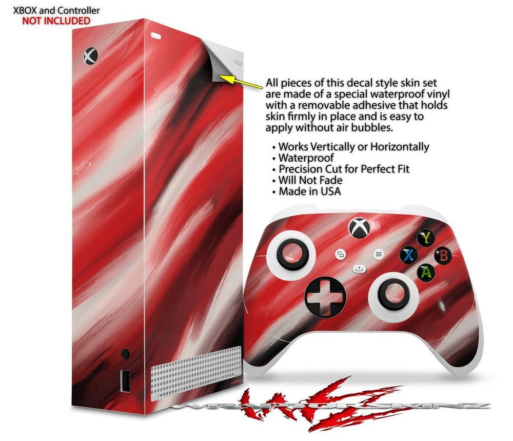 Skins XBOX Series S Console Controller Paint Blend Red