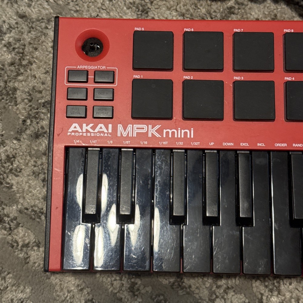 Akai Professional MPK Mini Special Red Tested Working