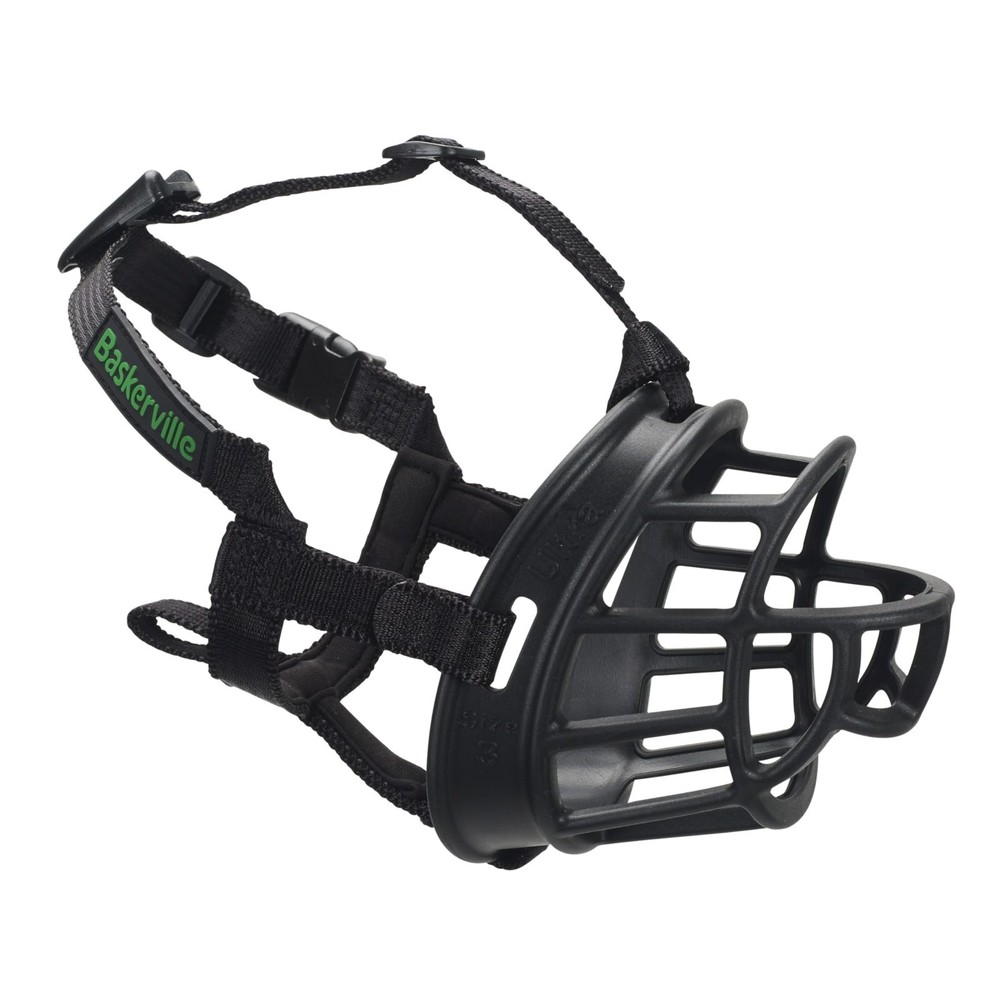 Humane Adjustable Dog Muzzle - Breathable, Padded, Prevents Biting & Scavenging,