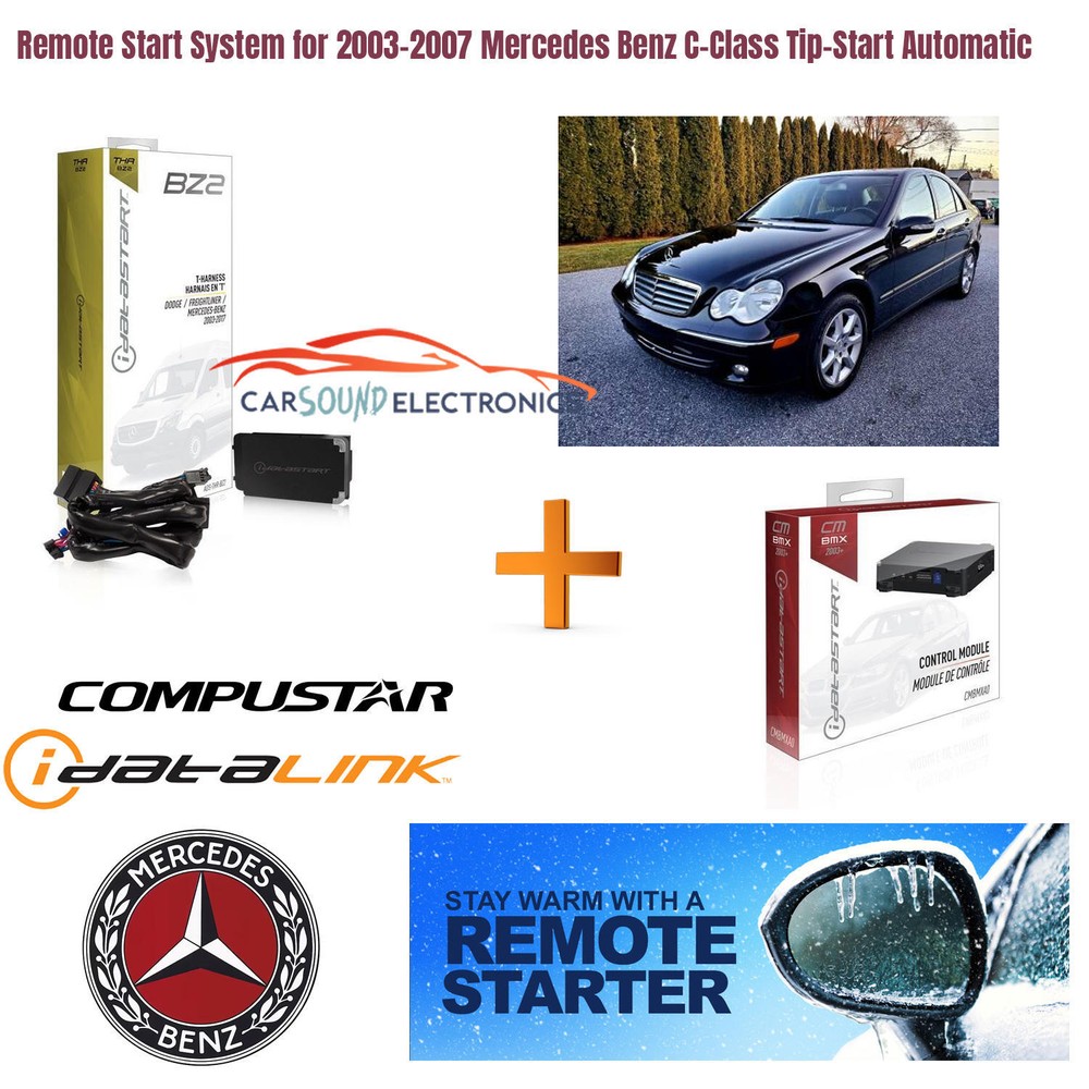 Remote Start System for 2003-2007 Mercedes Benz C-Class Tip-Start Automatic