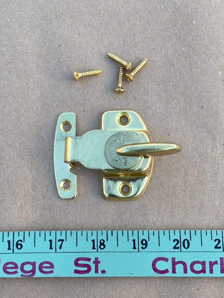 Brass Align and Lock table lock, heavy duty table connector or cabinet lock