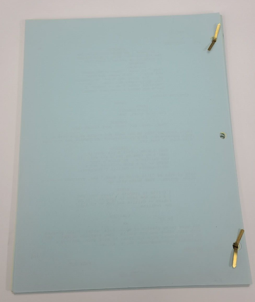 AIRWOLF / Robert Specht 1985 TV Script, Jan-Michael Vincent "The Deadly Circle"
