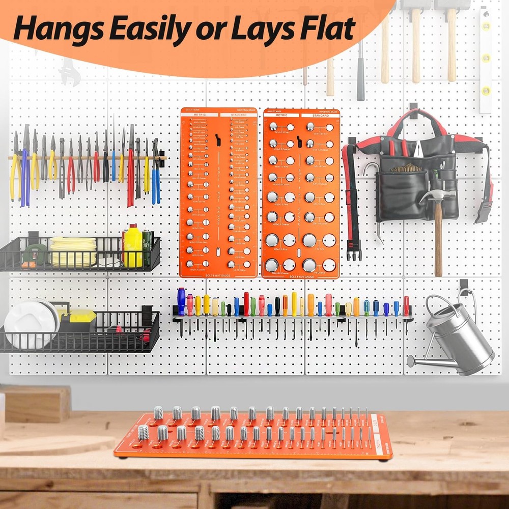 51 Nut and Bolt Thread Checker, Bolt Size Finder, Bolt Size and Thread 24 Sta...