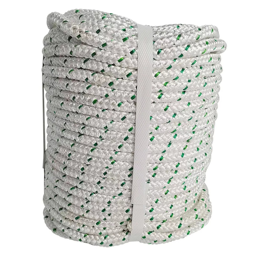 3/7" × 150' Double Braid Polyester Rope 2645Lbs Breaking Strength Bull Rope