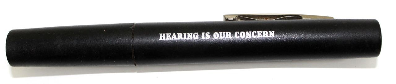 Vintage Adva Lite "HEARING IS OUR CONCERN" Exam Penlight Flashlight Made in USA