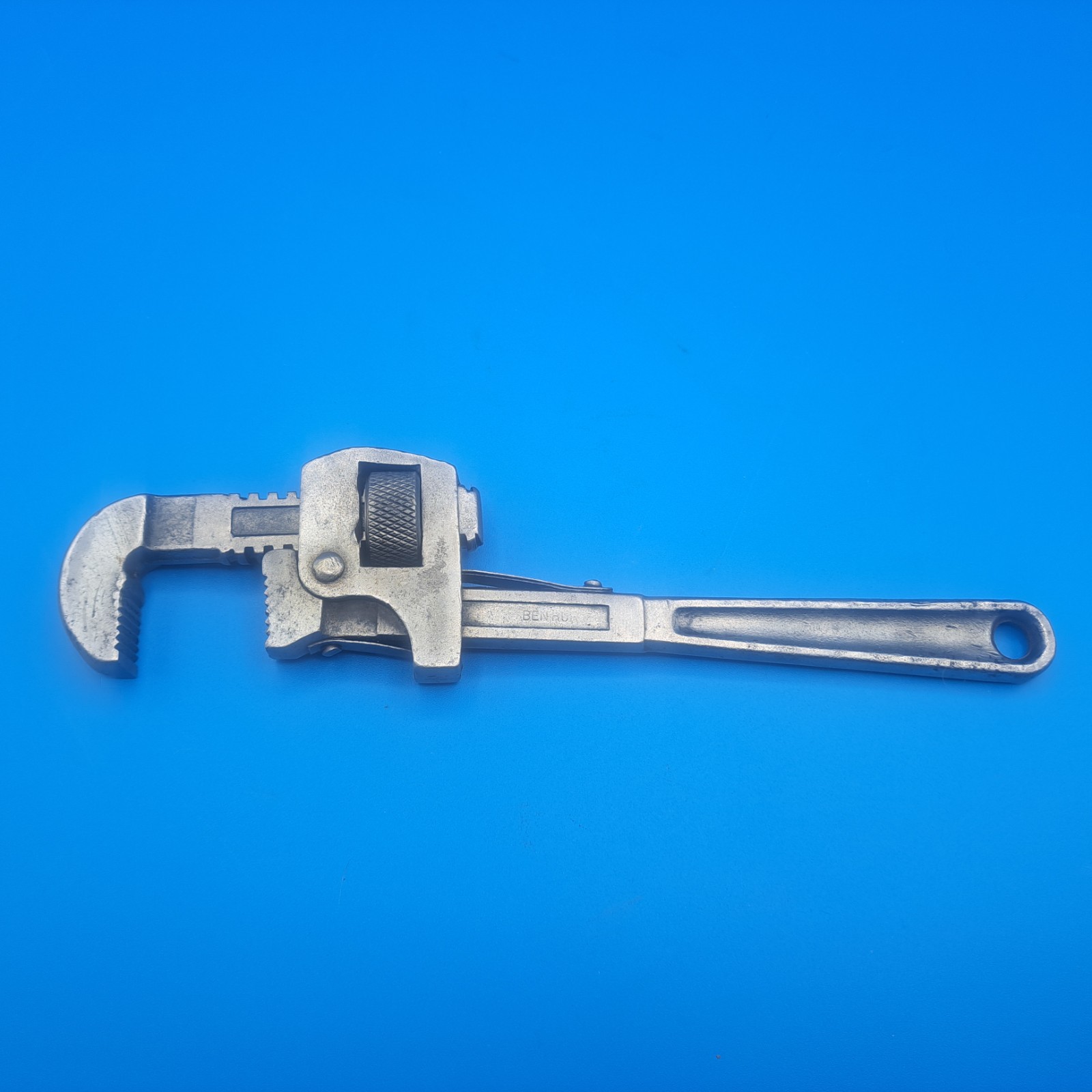 Vintage Ben Hur 10 Inch Pipe Wrench, 0 to 1 3/4" Jaw Opening