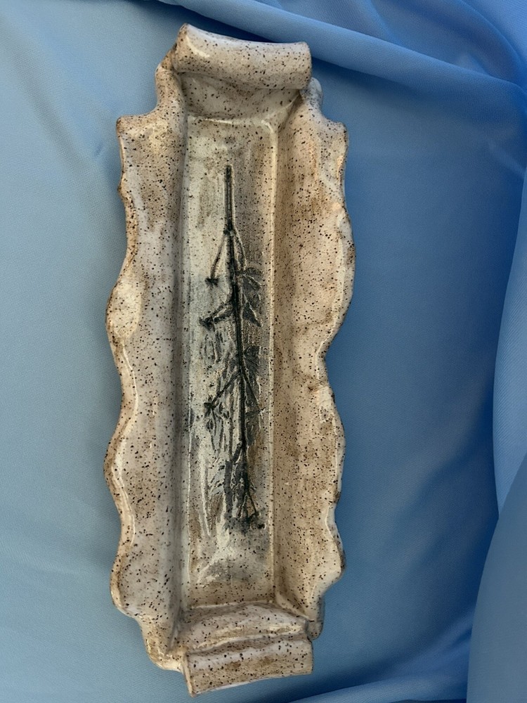 Handmade Clay Pottery Glazed Long Server