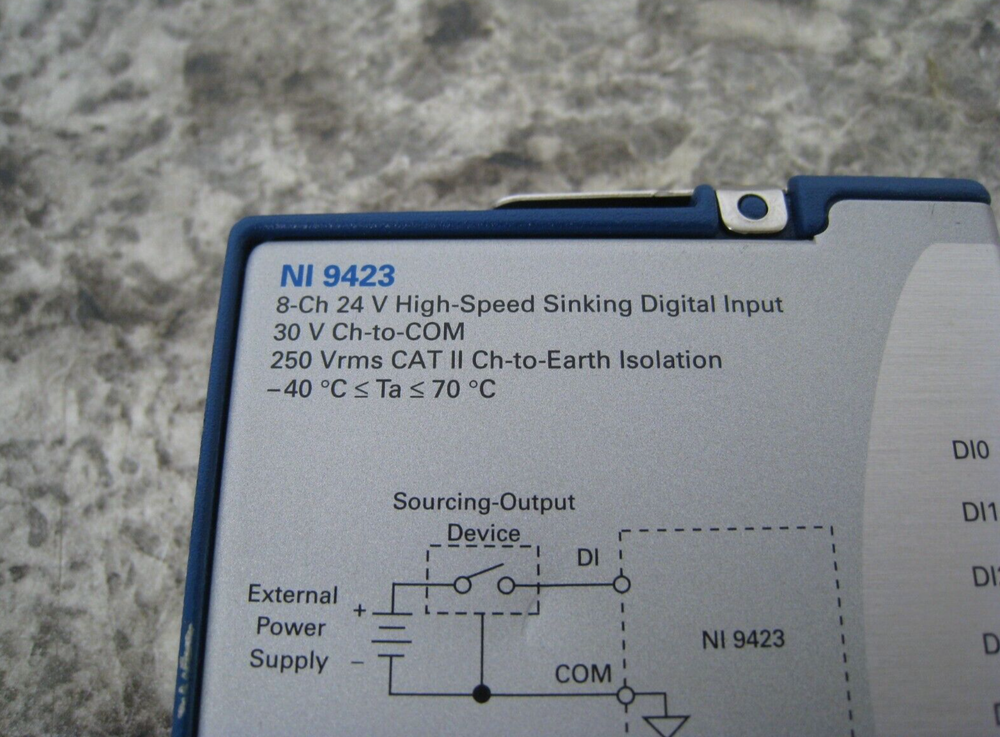 National Instruments NI 9423 8-Ch 24V High Speed Sinking Digital Input Module