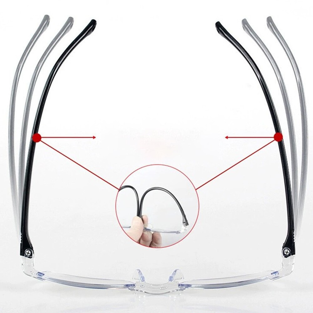 US 5-10 Pc Rectangular Rimless Blue Light Blocking Reading Glasses Unisex Reader