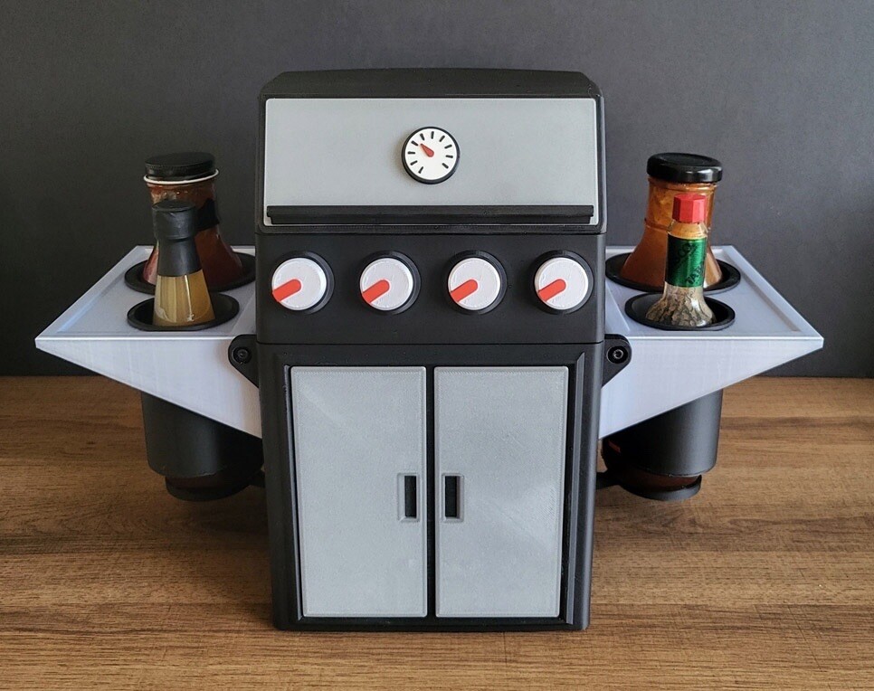 Bbq Grill Styled Condiment Holder