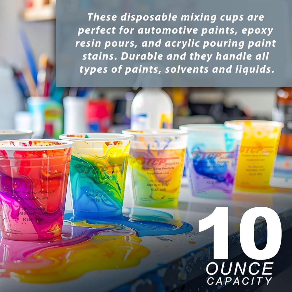 Paint Mixing Cups Plastic 10 Ounce