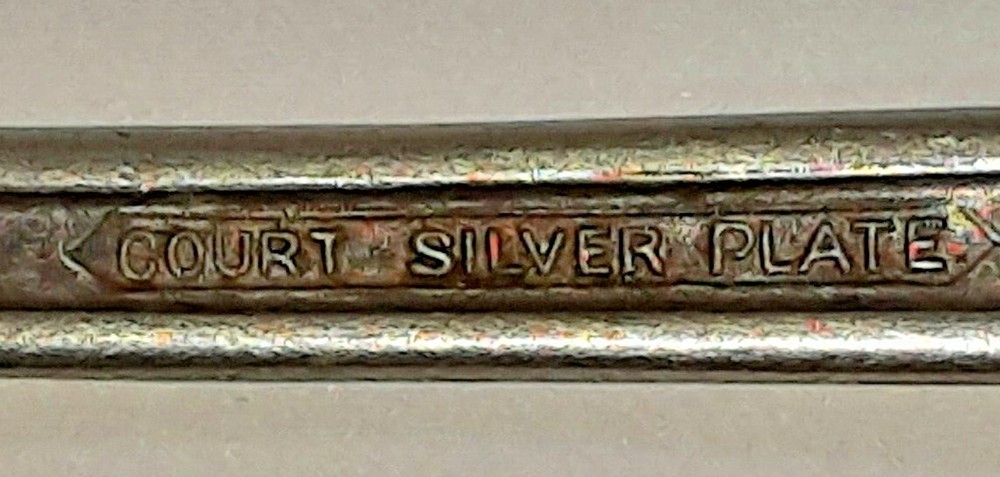 Vintage silver plated fork marked COURT SILVER PLATE