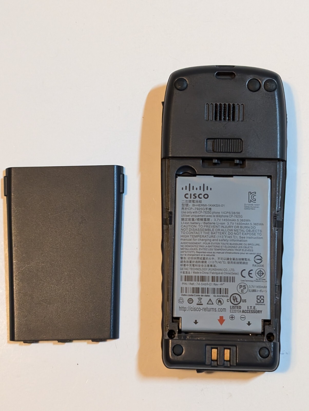 Cisco 7925 Wireless IP Phone Wi-Fi VOIP CP-7925G-A-K9