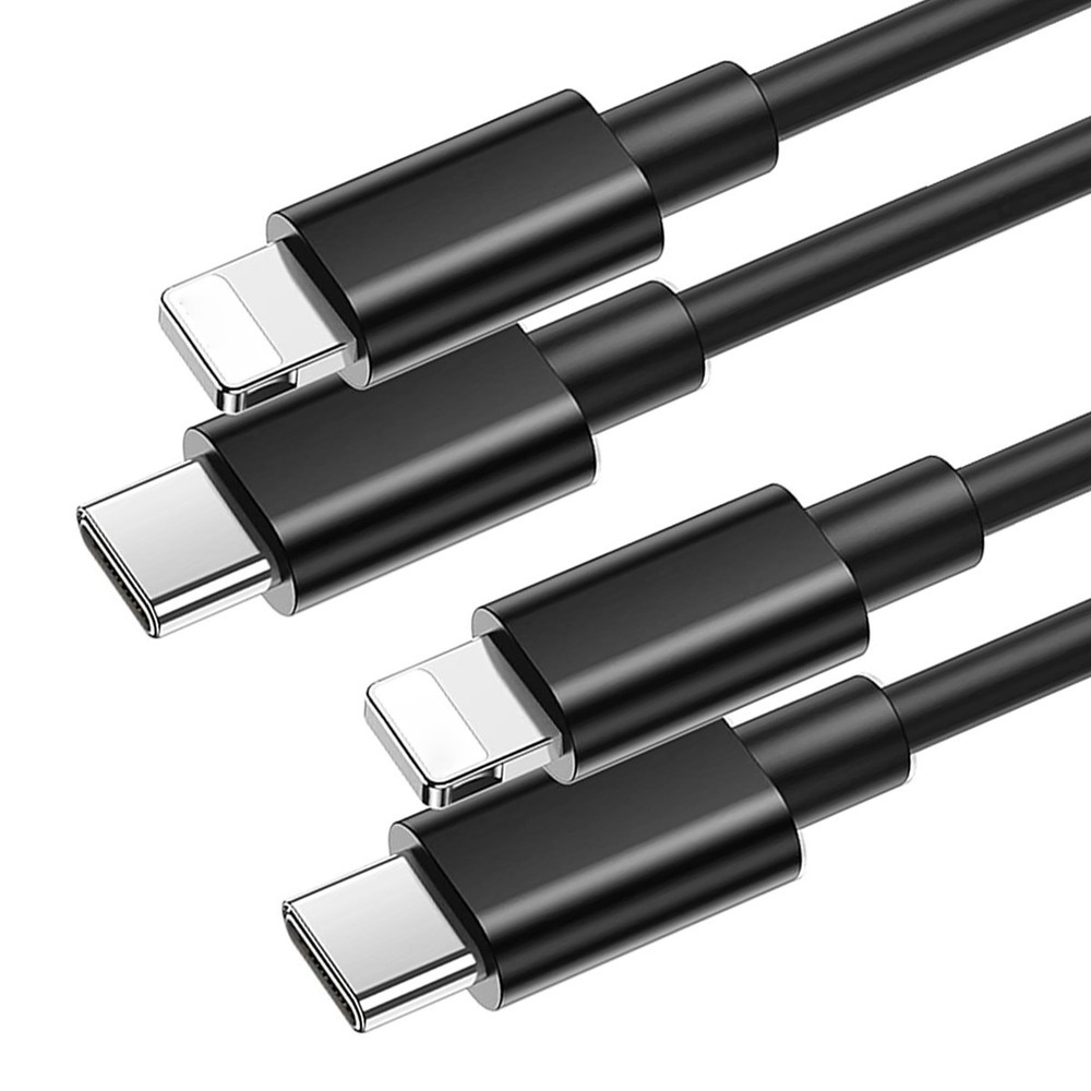 2x For iPhone For iPad 1/2/3/4 Type-C to Apple Fast Charging Data Sync Cable