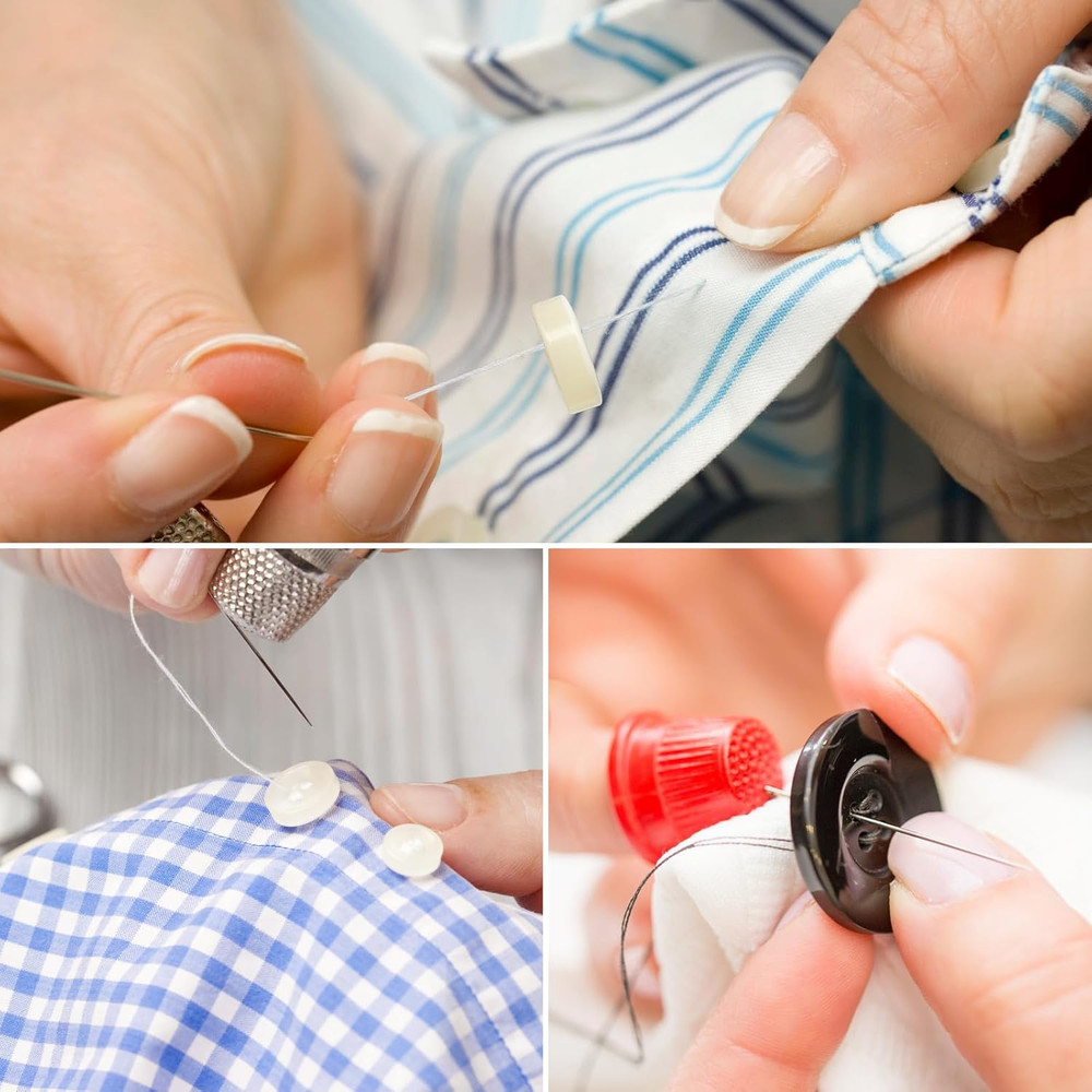 6 Pcs Sewing Thread Kit, 400 Yards Each Spool 402 Polyester Thread with Sewin...