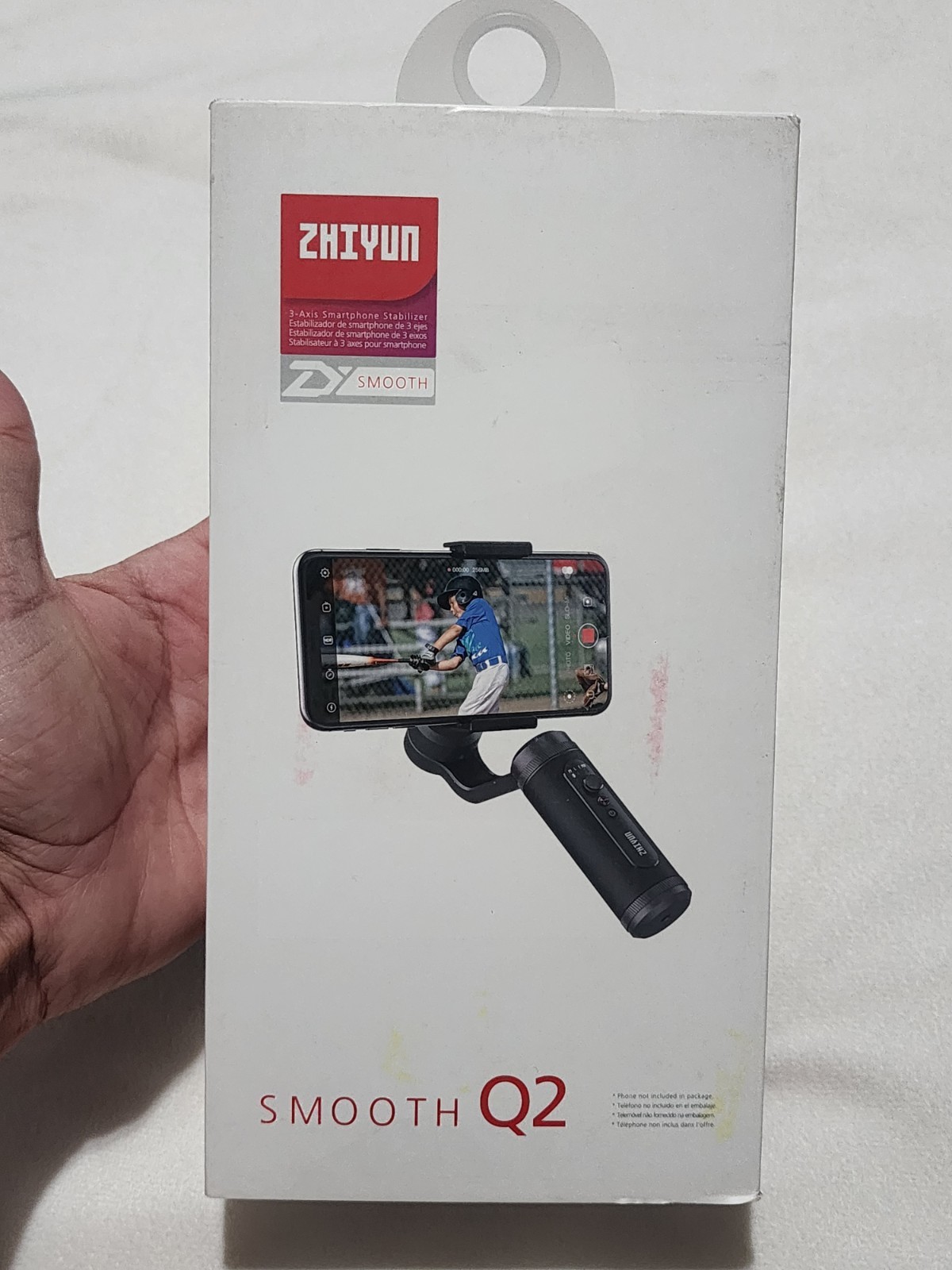 Zhiyun Smooth Q2 Black Smartphone Gimbal Stabilizer NEW OPEN BOX