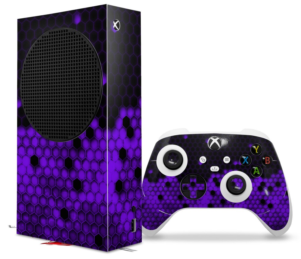 Skin Wrap for XBOX Series S Console Controller HEX Purple