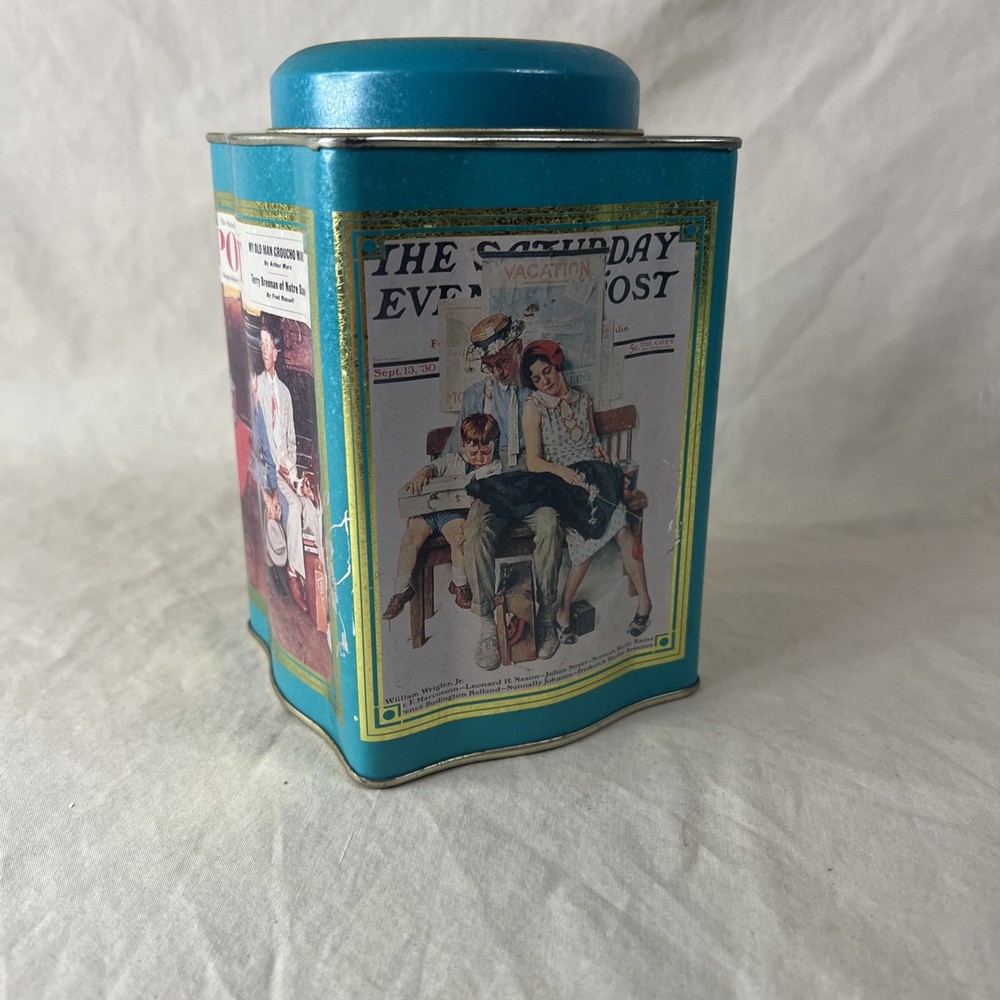 VTG The Saturday Evening Post Tin Can