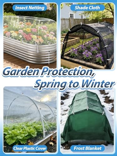 100Pcs Stainless Steel Garden Cilps - Large Open Metal Clamps for 100pcs