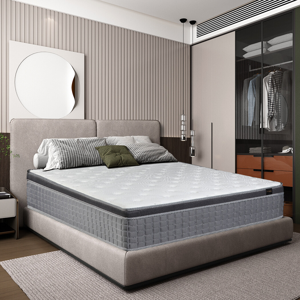 12"/14" Twin Full Queen King Size Mattress Hybrid Foam Pocket Coils Bed In a Box