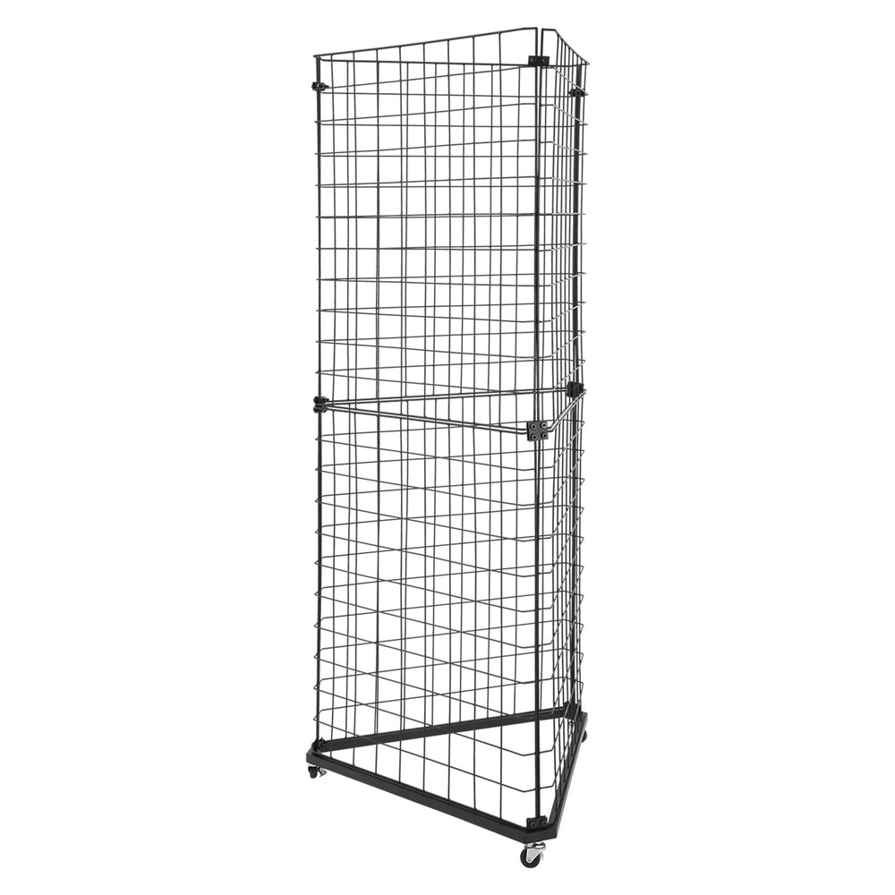 6' x 2' Triangle Display Stand Wire Grid Panel Tower Wire Grid Display Rack w/