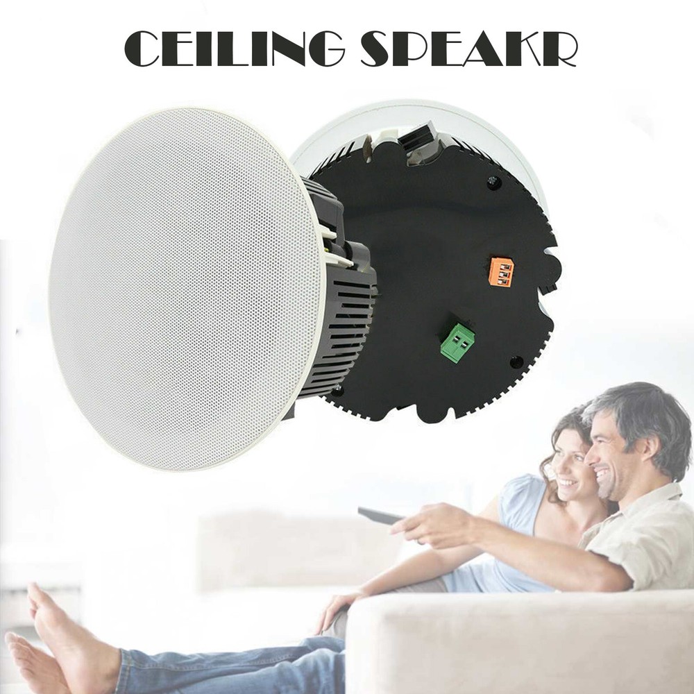 Active Ceiling Speaker Wireless Bluetooth Home Bathroom Ceiling Sub Speaker US