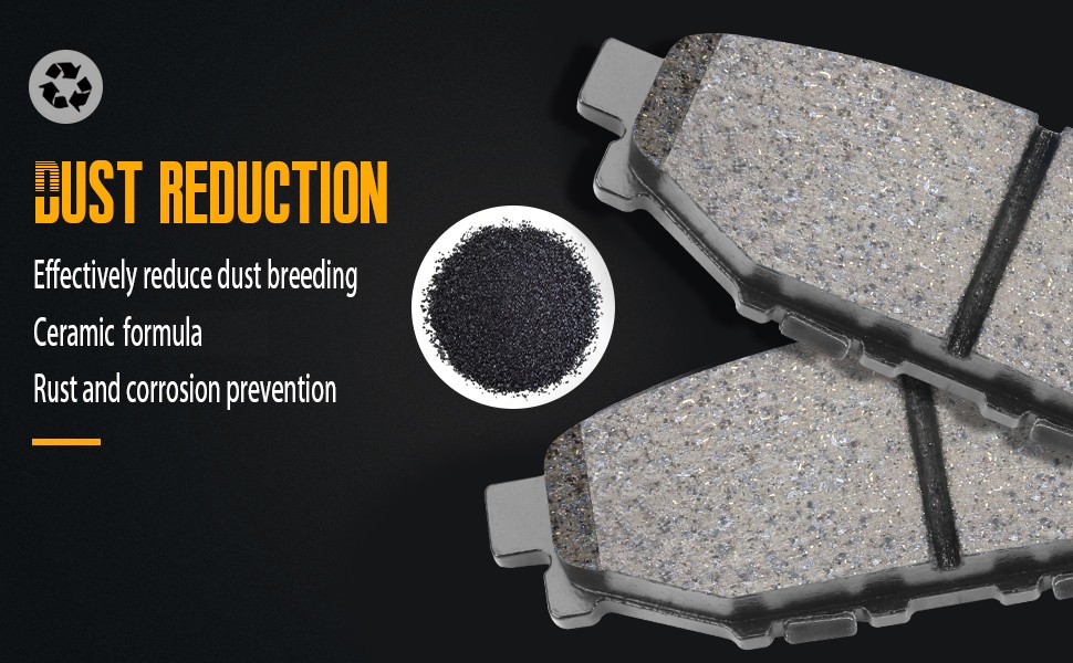 For Subaru Forester Impreza Outback Legacy XV Crosstrek Rear Ceramic Brake Pads.