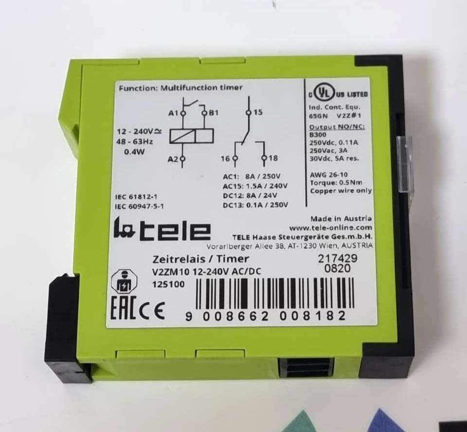 TELE V2ZM10 Multifunction Time Relay