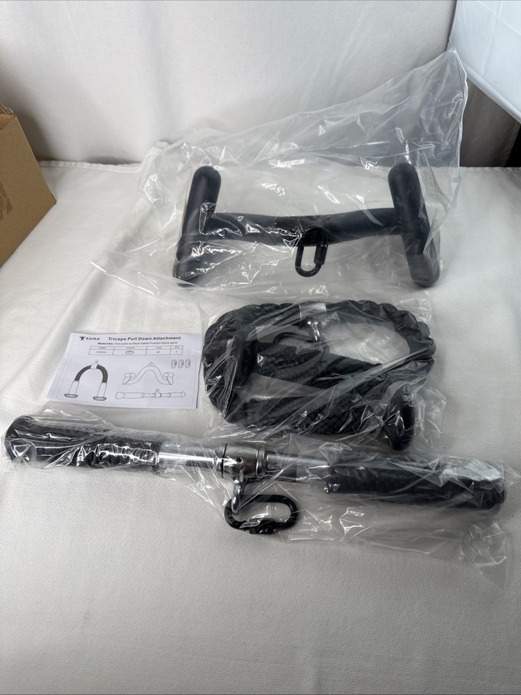 Kipika Tricep Pull Down Attachment, Cable Machine Accessories for Home Gym